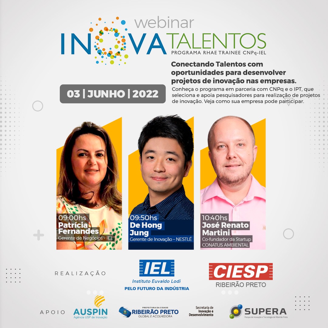 Webinar Inova Talentos Ciesp Ribeir O Preto